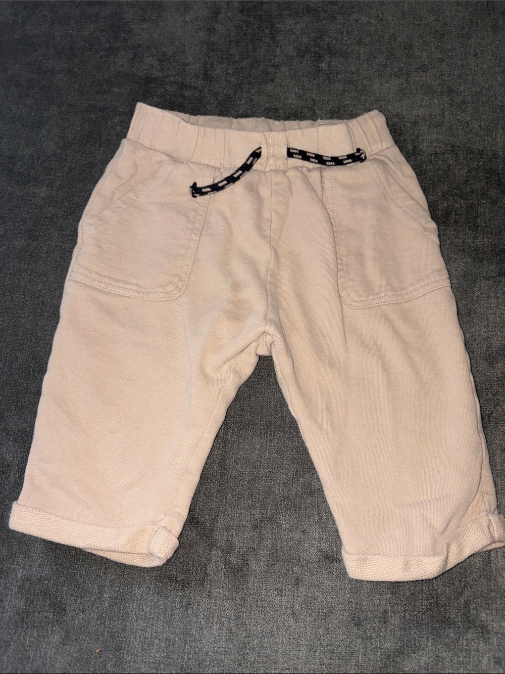 H&M Cream Kids Jogger Sweatpants with Drawstring